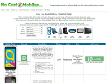 Tablet Screenshot of nocostmobiles.co.uk